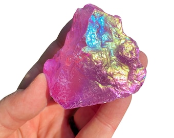 ピンクオーラ水晶ポイント – 原石ピンクオーラ水晶 – 未加工クリスタル