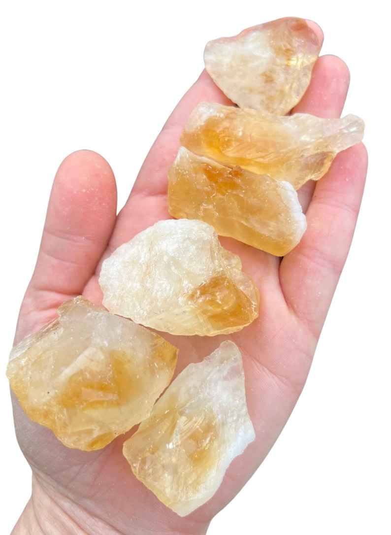 Raw Citrine Crystal Treated Rough Citrine Crystal Raw Citrine Stone Heat Treated Citrine Multiple Sizes Nice Orange Color image 8