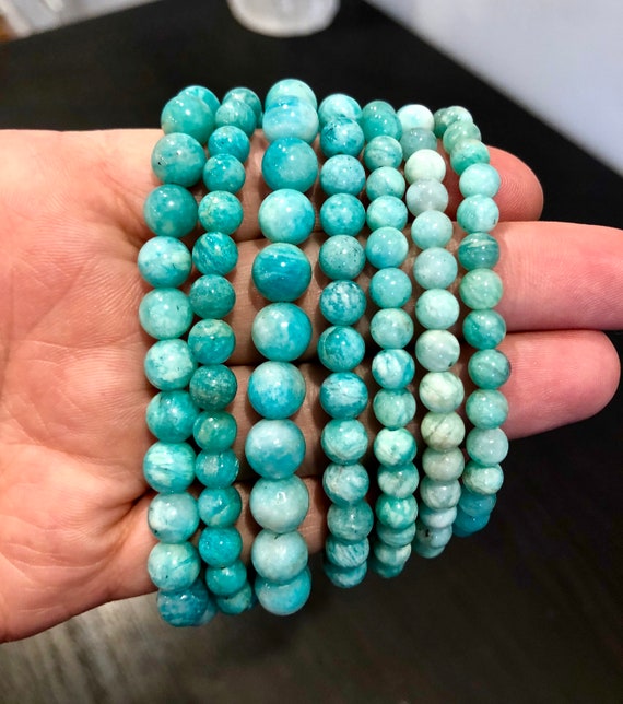 Russian Amazonite Bracelet Healing Crystal Bracelet Etsy Russian Amazonite Bracelet Healing Crystal Bracelet Etsy