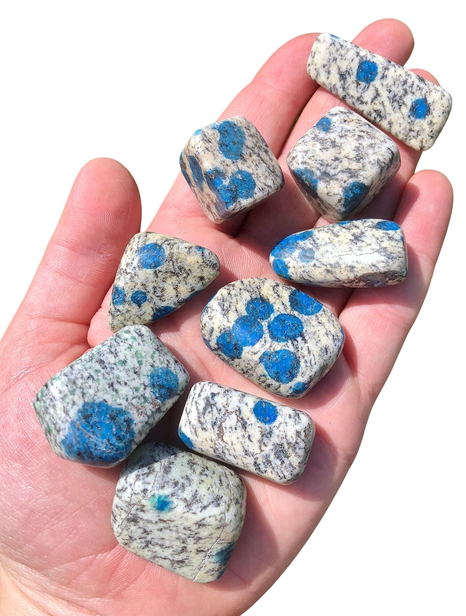 K2 Stone Azurite In Quartz Stone K2 Blue Stone K2 Etsy