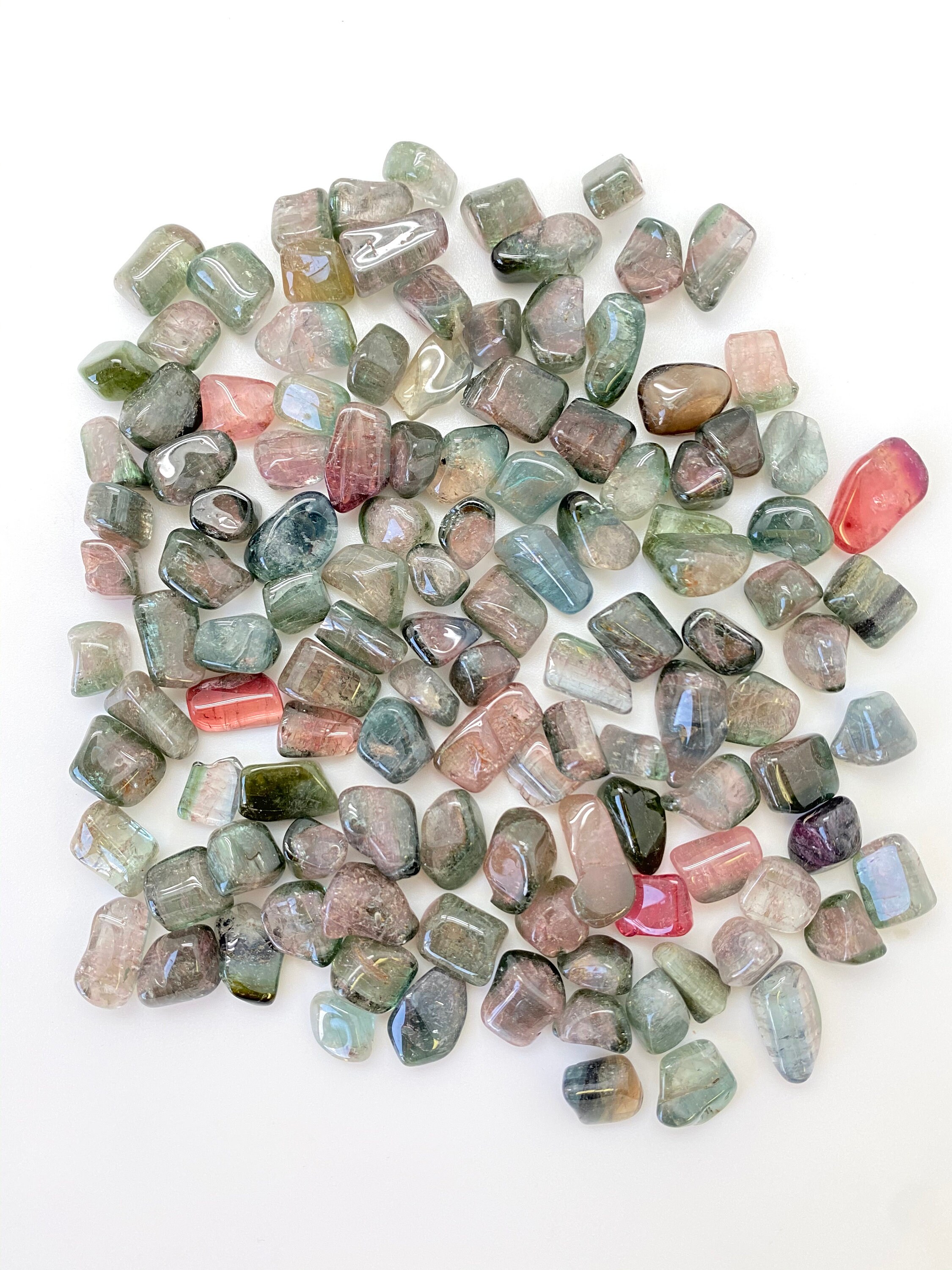 Mixed Tourmaline Tumbled Stone - Grade A - Xsmall - (0.25