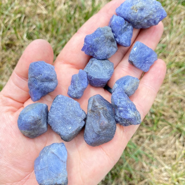 Raw Tanzanite (1-130 Grams) - Raw Tanzanite Crystal - Premium Grade Rough Tanzanite - Natural Tanzanite Healing Crystals - High Quality!