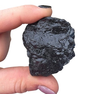 Raw Black Tourmaline Stone (.5&quot; - 3&quot;) Black Tourmaline Crystal - Black Tourmaline Raw - Rough Black Tourmaline - Black Tourmaline Chunk