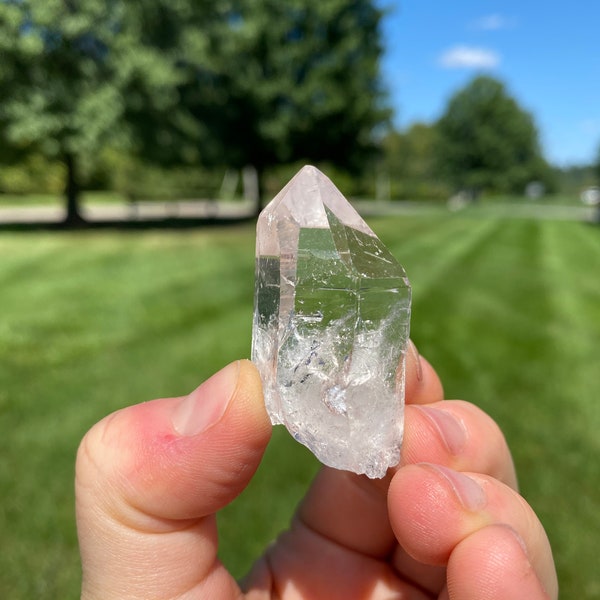 Raw Quartz Point Crystal (0.5" - 3") Extra Grade Genuine Brazilian Clear Quartz - Clear Quartz - Crystal Quartz - Clear Quartz Stone Point