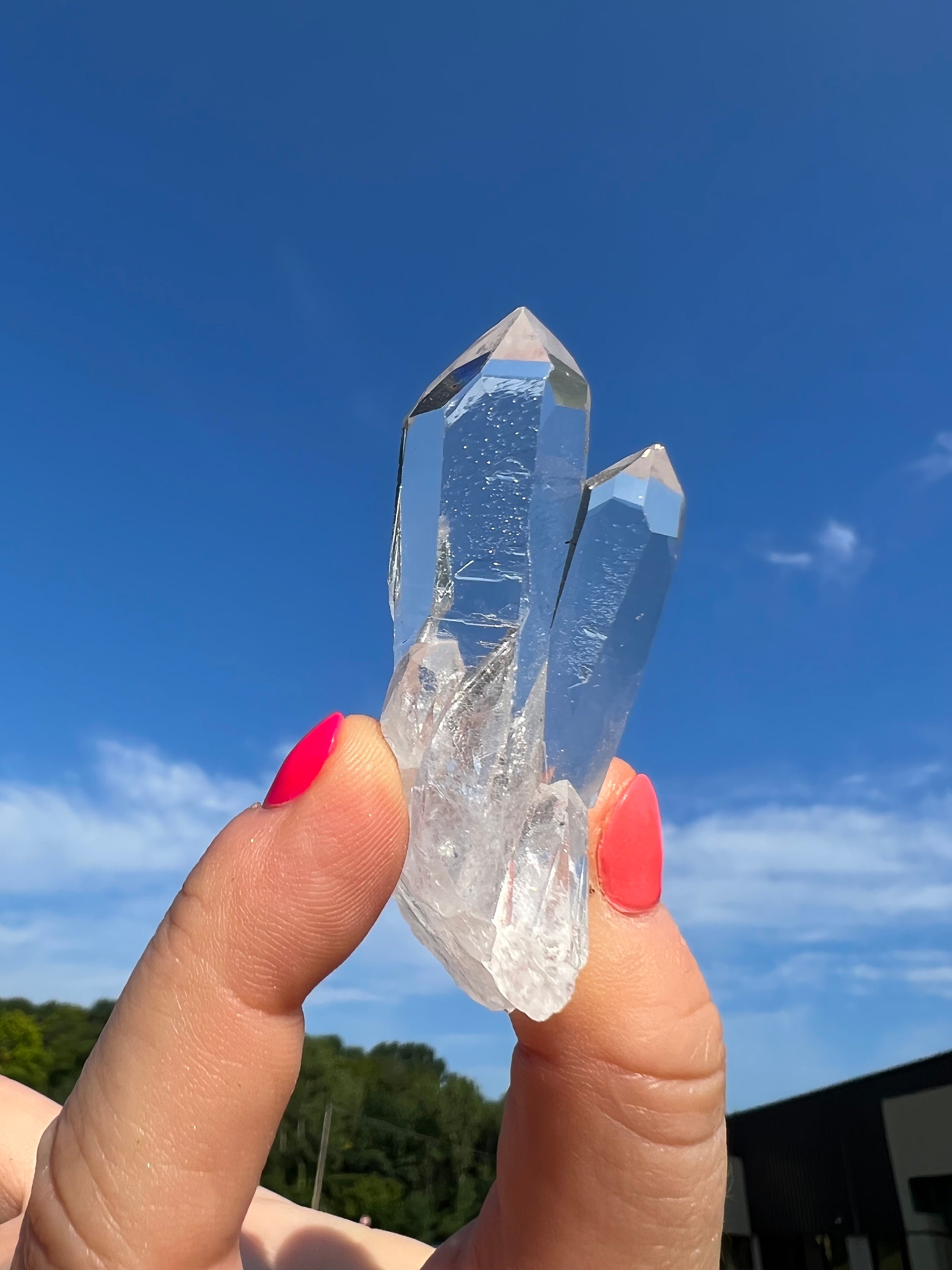 Raw Clear Quartz Cluster Point Extra Quality (0.5" to 4") - Raw Clear Quartz Crystal Cluster - Natural Crystal Quartz Cluster - High Quality