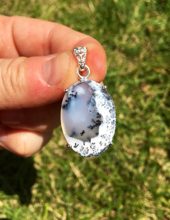dendrite opal necklace dendrite opal necklace