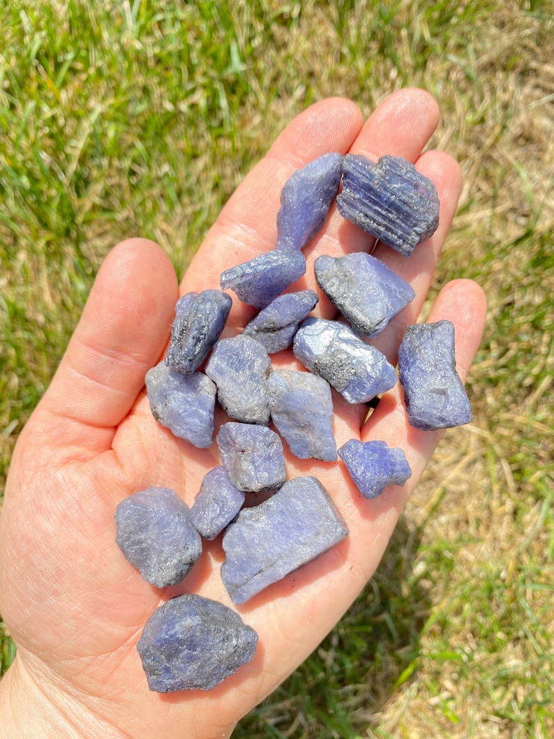 Raw Tanzanite (1-130 Grams) - Raw Tanzanite Crystal - Rough Tanzanite - Tanzanite Crystals - High Quality! image 8