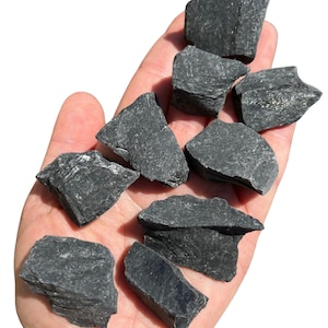 Raw Black Onyx Stone - Raw Onyx Stone (0.5&quot; - 2.5&quot;) Black Onyx Crystal - Crystals & Stones - Black Onyx Raw - Rough Black Onyx