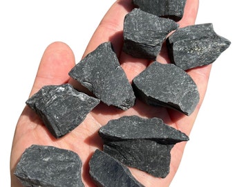 Raw Black Onyx Stone - Raw Onyx Stone (0.5" - 2.5") Black Onyx Crystal - Healing Crystals & Stones - Black Onyx Raw - Rough Black Onyx