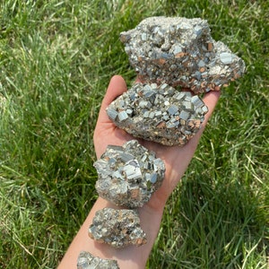 Raw Pyrite Cluster Grade A Raw Pyrite Stone Rough Pyrite Crystal Cluster Gold Pyrite Nugget High Quality, A-Grade Pyrite Cluster image 3