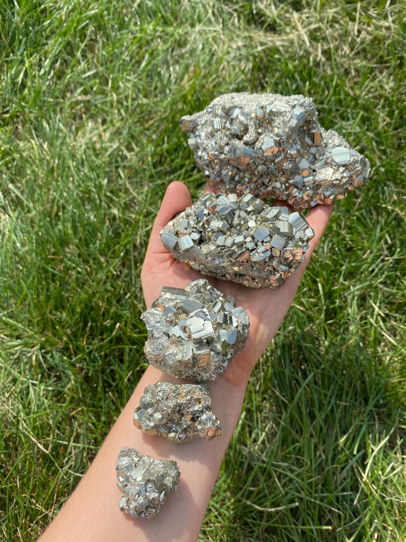 Raw Pyrite Cluster Grade A Raw Pyrite Stone Rough Pyrite Crystal Cluster Gold Pyrite Nugget High Quality, A-Grade Pyrite Cluster image 3