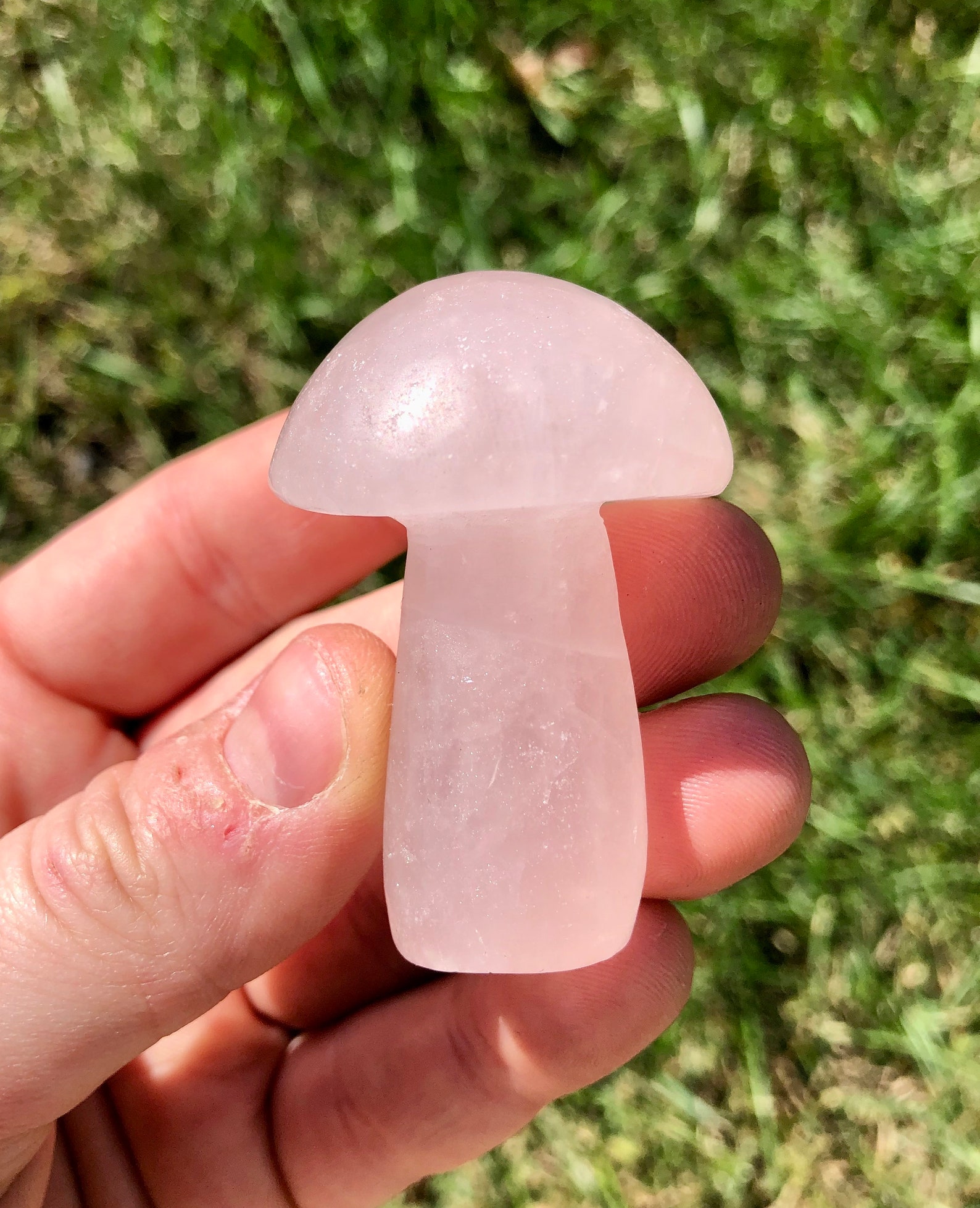 Large Rose Quartz Mushroom main image 0