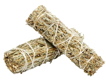 Stokje zwarte salie (bijvoet) - reinigingsstokje voor rook - saliestokje 4" of 8" saliestokje - witte salie alternatief - wierookstokje zwarte salie