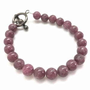 Lepidolith Armband - Lepidolith Schmuck - 6mm Lepidolith Perlen - Lilac Lepidolith Edelstein - echter Lepidolith