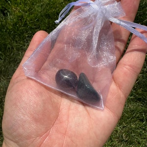 Bloodstone & Garnet Crystal Set Strength and Healing Tumbled Bloodstone Tumbled Garnet Root Chakra Crystal Kit Protection Stones image 3