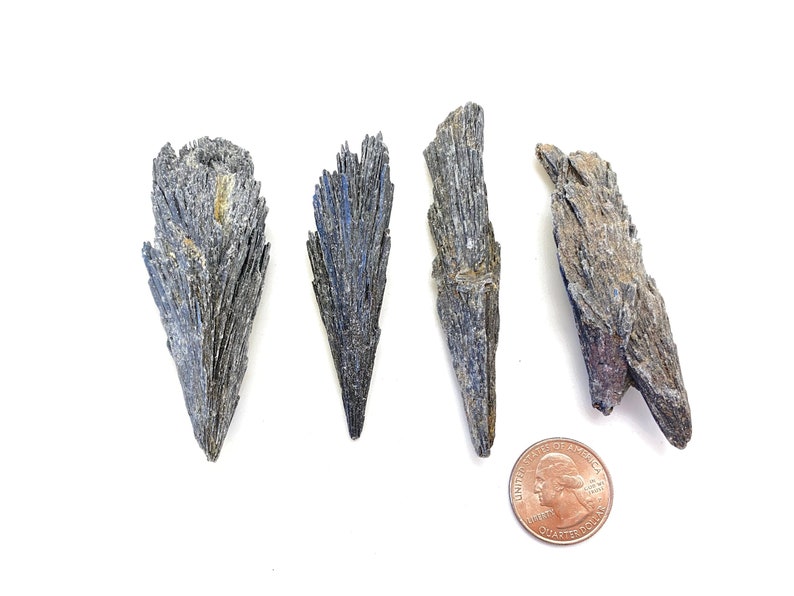 Black Kyanite Raw Black Kyanite Raw Kyanite Blades Black Kyanite Fans Rough Black Kyanite Broom Natural Black Kyanite Blades image 7