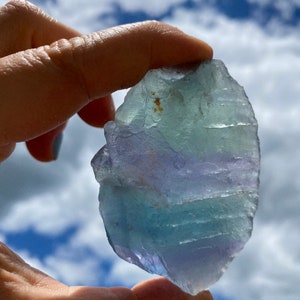 Raw Fluorite Crystal 0.5 3.5 Rough Fluorite from Mexico Rainbow Fluorite Crystal Rainbow Fluorite Stone Mexican Fluorite Raw image 4