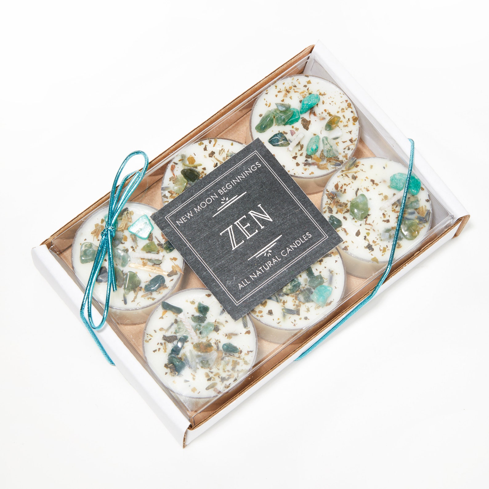 Zen Candles Relaxation Candles Crystal & Herb Candles Etsy