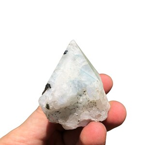 Rainbow Moonstone Point Standing Moonstone Crystal Point Rainbow Moonstone Gemstone Healing Crystal Raw & Polished Moonstone Point image 6