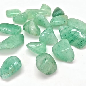 Green Aventurine Tumbled Stone - Multiple Sizes Available - Tumbled Green Aventurine Crystal - Heart Chakra Stone - Polished Green Gemstone