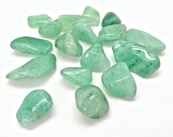 green aventurine tumbled stones (0.75"-1.25") healing crystals and stones - green aventurine stones - chakra crystals - heart chakra stones