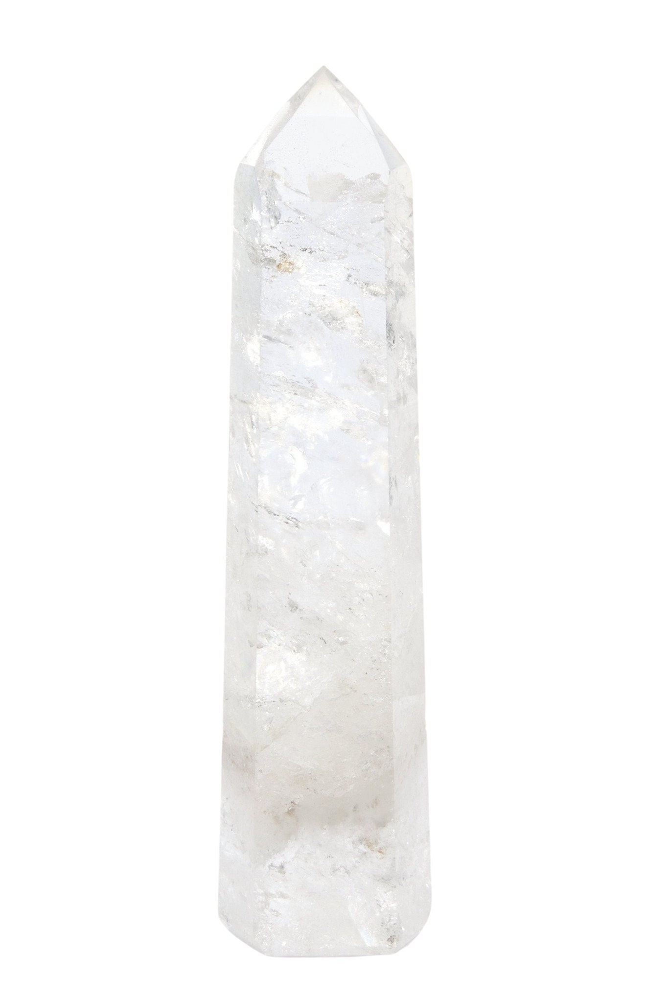 Clear Quartz Crystal Point - Large Aa Grade Polished Tower Standing 37