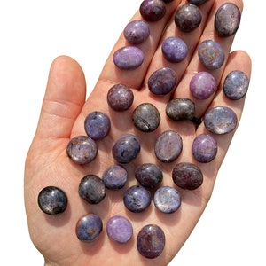 Star Ruby Corundum Tumbled Cabochon - Multiple Sizes Available - Polished Ruby Cabochon - Tumbled Star Ruby Crystal - Star Ruby Gemstone