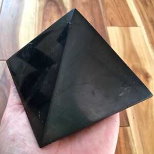 Shungite Pyramid 4 Sizes Available Shungite for EMF Protection Shungite Pyramid from Karelia, Russia image 8