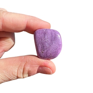 Stichtite Tumbled Stone - Multiple Sizes Available - Tumbled Stichtite Crystal - Polished Stichtite With Serpentine - Purple Stone