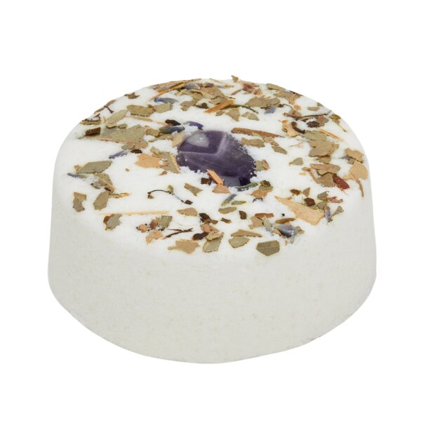 Pisces Zodiac Bath Bomb with Crystal & Herbs - Amethyst Crystal - Pisces Zodiac Ritual Bath - Astrology Gifts - Zodiac Gifts - Zodiac Signs