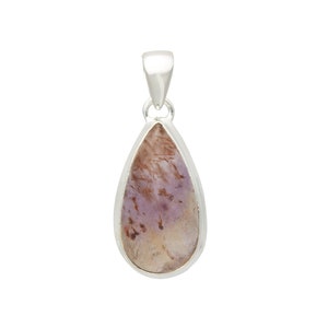 Super 7 stone pendant sterling silver - super seven melody stone pendant - super 7 crystal - cacoxenite crystal pendant - super seven 1201