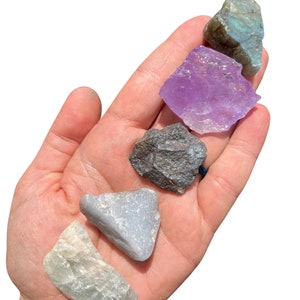 Wassermann Sternzeichen Kristalle - Rohe Wassermann Sternzeichen Kristalle - Kristalle und Steine - Sternzeichen Geschenk Set - Rohe Wassermann Kristalle Kit
