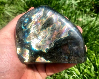 Labradorite (Grade A) Freeform (1.5"-5.5") Spectrolite Stone - Standing Spectrolite Crystal - Crystals & Stones - Labradorite Stone
