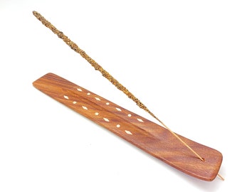 White Diamond Incense Burner - White Inlay Incense Burner - Wooden Incense Holder - Incense Stick Holder - Stick Incense Burner Wooden