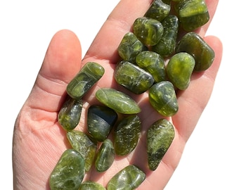 Vesuvianite Tumbled Stone - Grade AAA - Multiple Sizes Available - Tumbled Vesuvianite Crystal - Polished Vesuvianite - Idocrase Gemstone