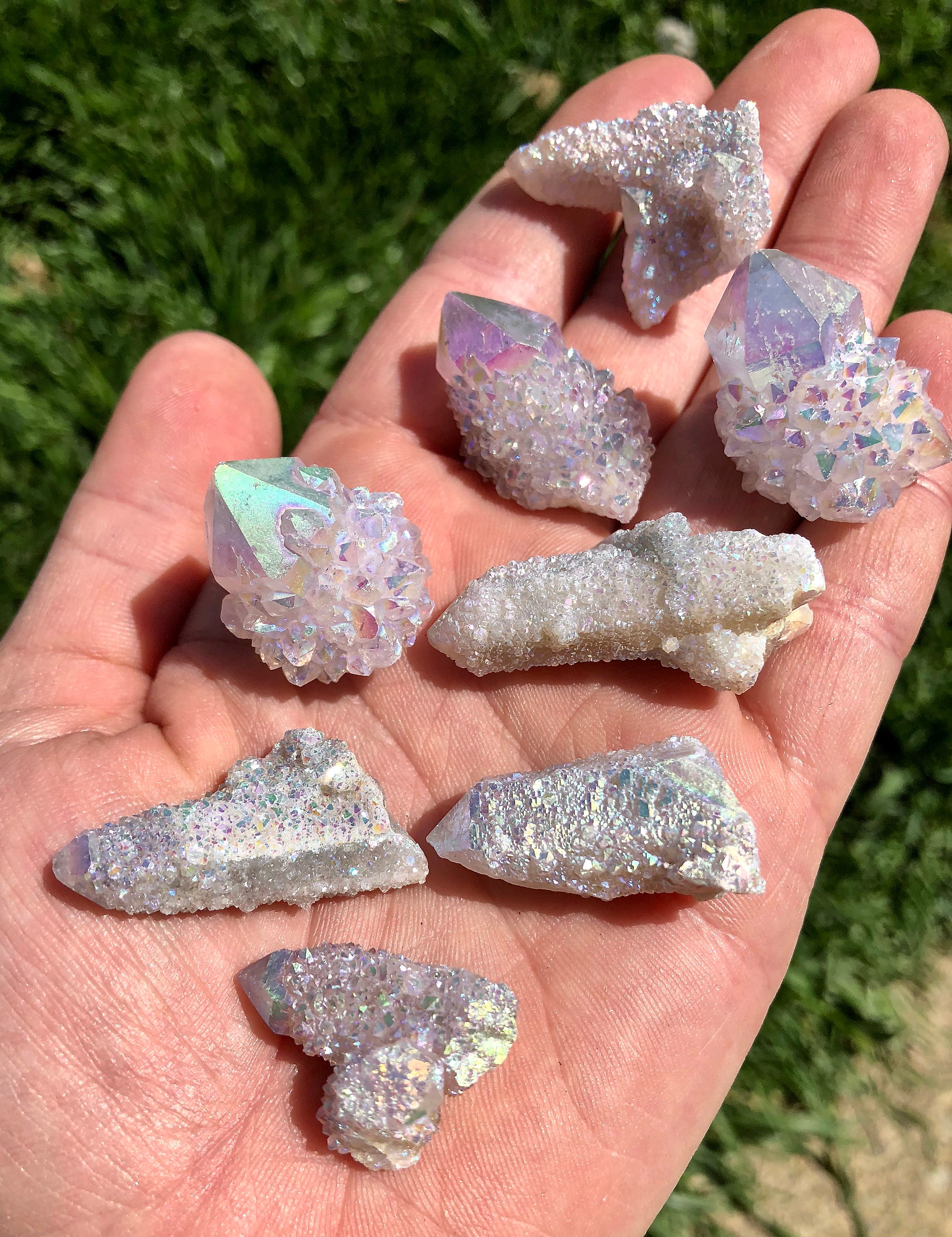 エンジェルオーラ スピリットクォーツ クラスター エンジェルオーラクォーツ クラスター01◇Angel Aura Quartz