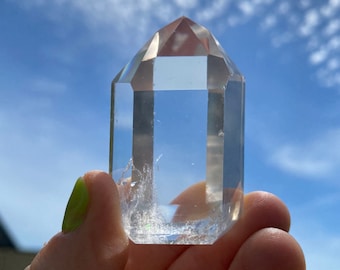 Large Clear Quartz Crystal Point (1" - 3") AA Grade - Clear Quartz Point - Polished Crystal Quartz Point - Clear Quartz Crystal Tower
