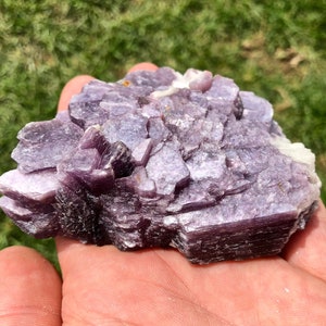 Raw Lepidolite Stone Ex-Quality Raw Lepidolite Crystal Cluster Rough Lepidolite Stone Purple Lepidolite Healing Crystal image 10