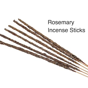 Rosemary Incense Sticks (6 Sticks) - Herbal Incense - Protection and Energy Cleansing Incense - Natural Rosemary Incense - Aromatherapy
