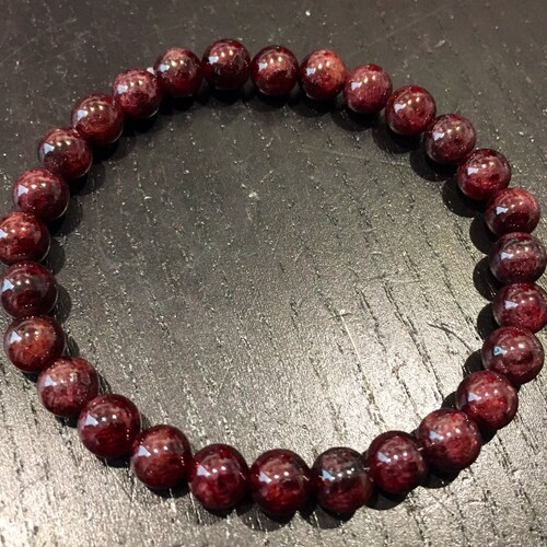 Garnet stone deals bracelet