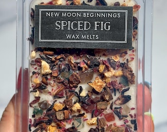 Gewürzte Feige Wachs Melts - Herbst & Winter Wachs Melts - Kristall und Kräuter Wachs Melts - Würzige Früchte Wachs Schmelzung - Feige Duftende Wachs Schmelzung - Herbst Wachs Schmelzung