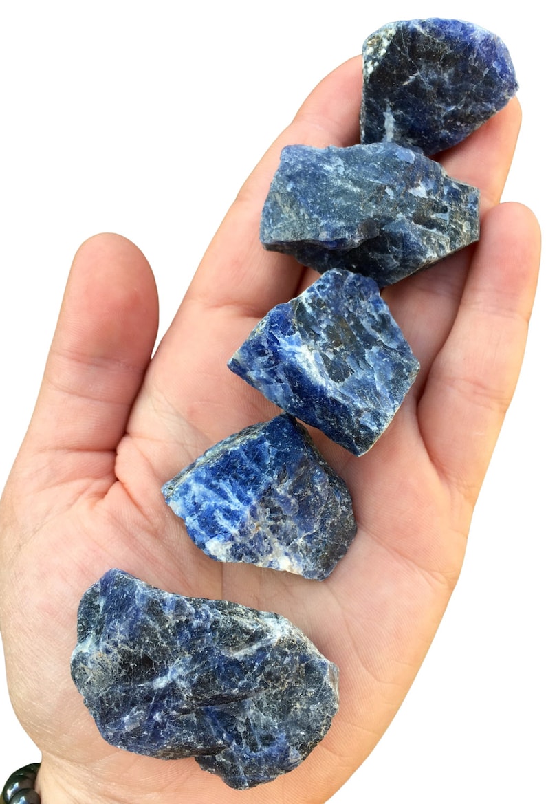 Raw Sodalite - Rough Sodalite Healing Crystal - Grade A - Natural Blue Sodalite Crystal - Throat Chakra Stone - Healing Crystals & Stones 