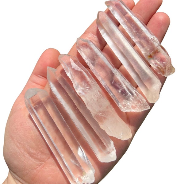 RARE! Singing Lemurian Quartz Crystal Point (1.5" - 6") - Singing Lemurian Crystal - Singing Lemurian Point - Healing Crystals & Stones