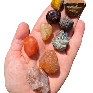 Leo Crystal Set - Leo Zodiac Crystals - Leo Gifts Crystal Kit - Leo Birthday Gift - Leo Zodiac Gemstone Gift - Tumbled or Raw Leo Crystals