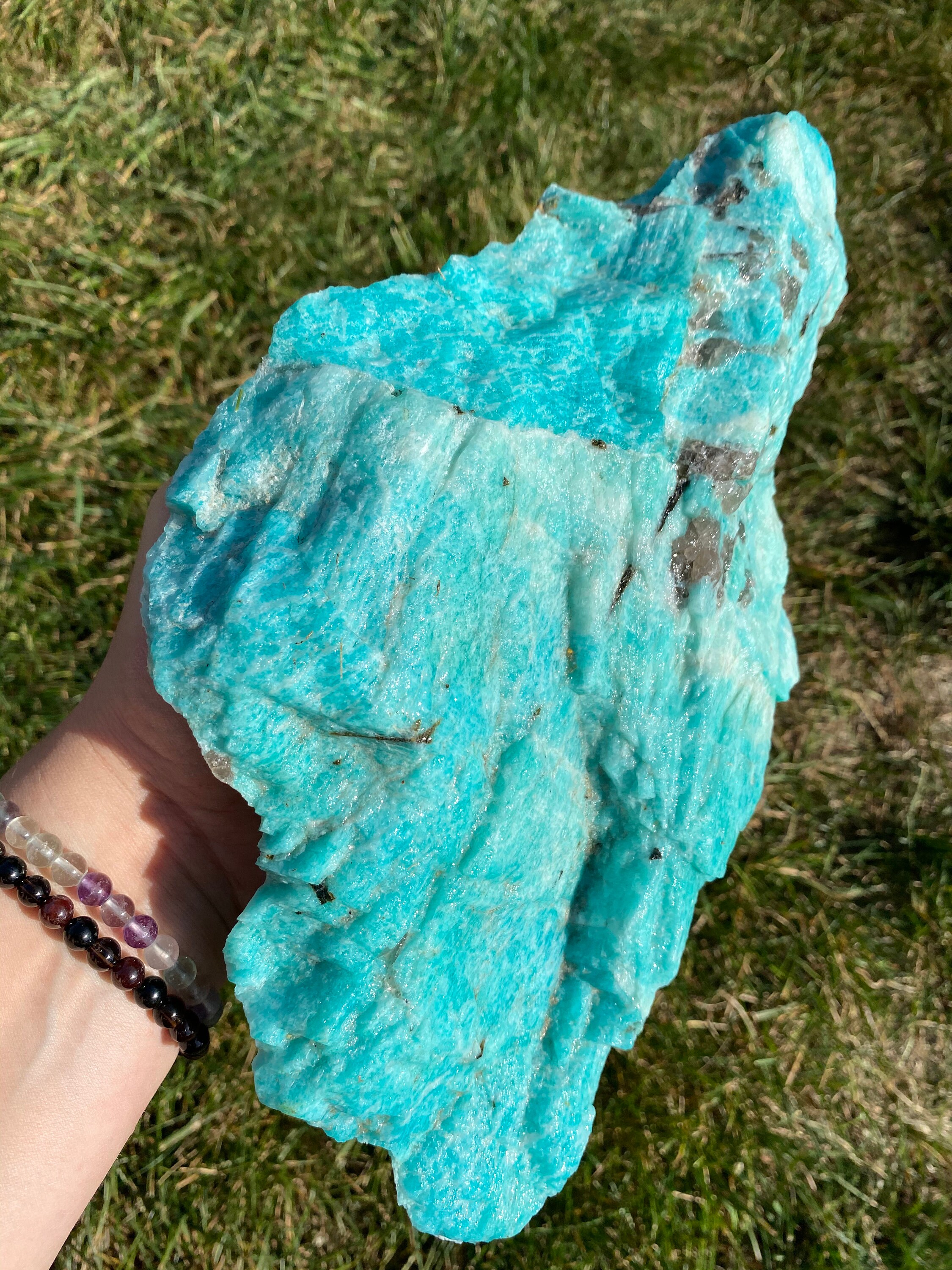 Raw Amazonite stone amazonite crystal cluster amazonite Etsy