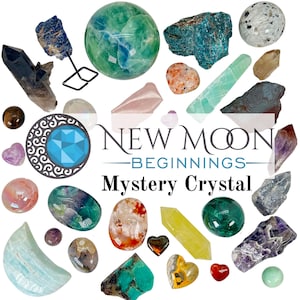 Mystery Crystal from New Moon Beginnings Healing Crystals & Stones Mystery Gemstone Intuitively Chosen Crystal Gift Discounted image 1
