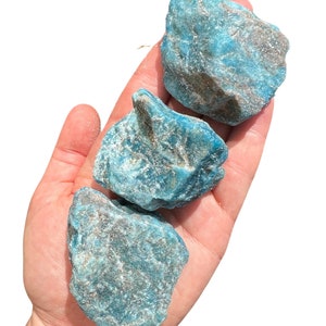 Raw Apatite Crystal Blue Apatite Natural Apatite Rough Apatite Raw Apatite Stone Healing Crystals & Stones Blue Apatite Raw 2" to 2.5"