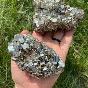 Raw Pyrite Cluster Grade A Raw Pyrite Stone Rough Pyrite Crystal Cluster Gold Pyrite Nugget High Quality, A-Grade Pyrite Cluster image 7