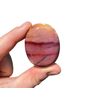 Mookaite Palm Stone - Polished Stone Oval