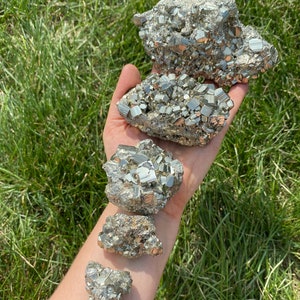 Raw Pyrite Cluster Grade A Raw Pyrite Stone Rough Pyrite Crystal Cluster Gold Pyrite Nugget High Quality, A-Grade Pyrite Cluster image 6